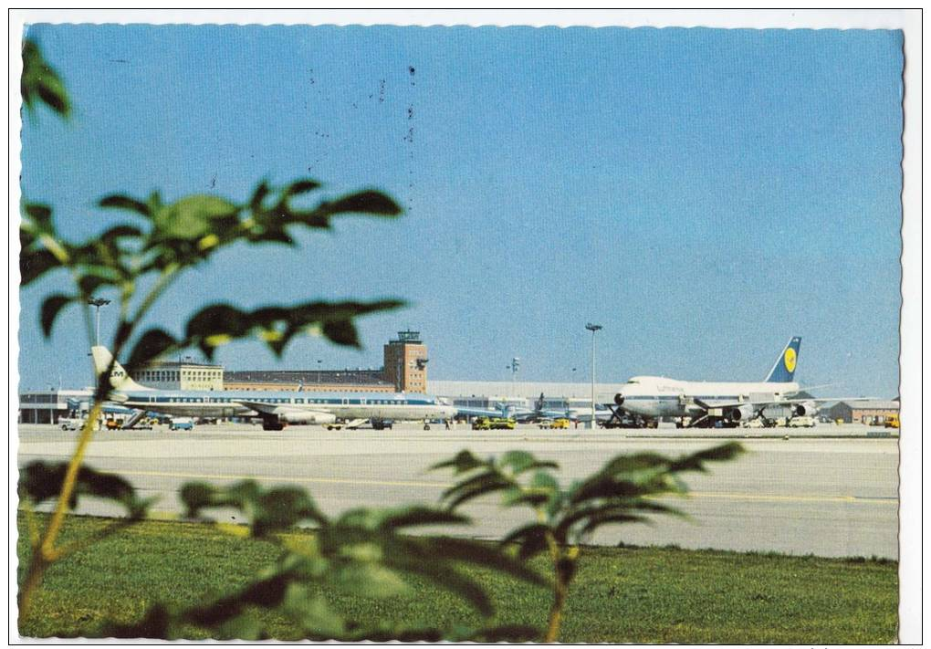 TRANSPORT AERODROMES MUNCHEN GERMANY BIG POSTCARD 1976. - Aerodrome