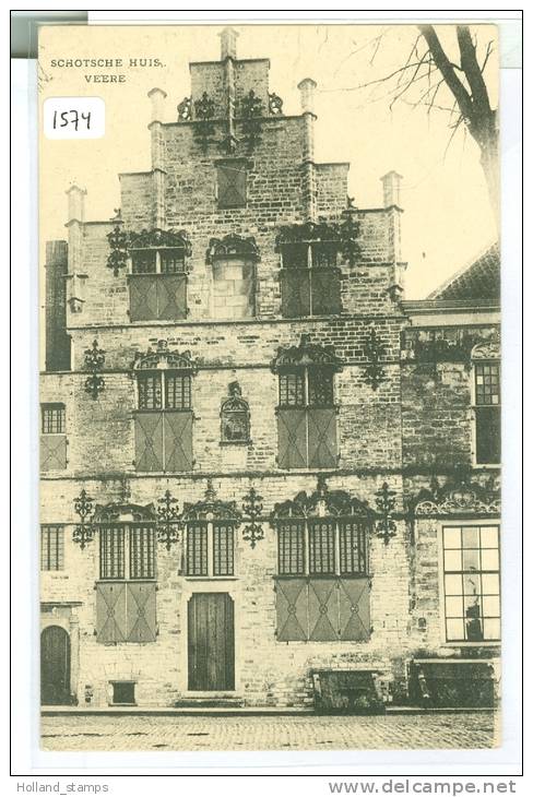 VEERE * SCHOTSCHE HUIS * ANSICHTKAART * ZEELAND * (1574) CPA - Veere