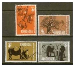 RHODESIA 1967 Used Stamp(s) Nature Conservation 66-69 - Rhodesia (1964-1980)