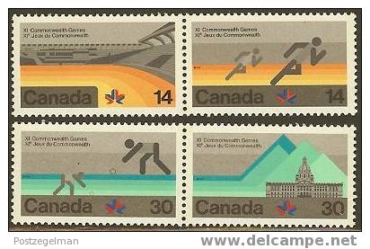 CANADA 1978 MNH Stamp(s) Commonwealth Games 698-701 #5690 - Nuevos