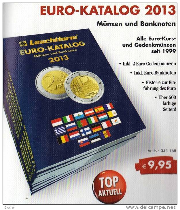 EURO Katalog Deutschland 2013 Für Münzen Numisblätter Numis-Briefe Neu 10€ Mit €-Banknoten Coins Catalogue Of EUROPA - Reise & Fun