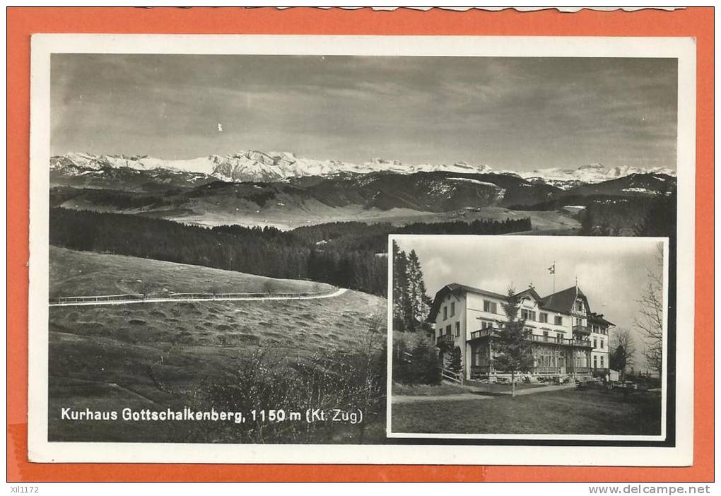 C0212  Gottschalkenberg, Kanton Zug , Kurhaus, Cachet Alosen 1933,Oetiker 1304 - Zoug