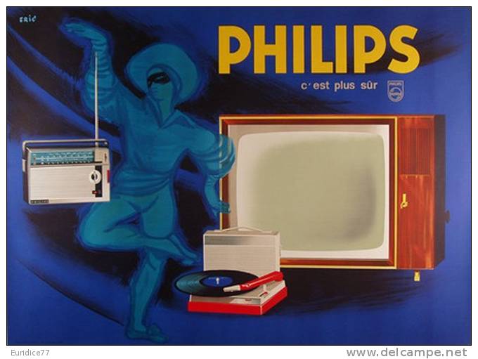 Cartel Affiche Poster Old Arts -  Philips Radio And Tv Poster (45x32 Cm. Aprox) - Sonstige & Ohne Zuordnung