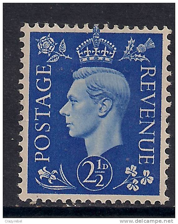 GB 1937 KGV1 2  1/2d ULTRAMARINE MM DEFINITIVE STAMP SG 466.... ( G655 ) - Unused Stamps