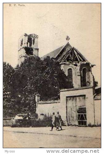 51 SILLERY L'Eglise Apres Les Bombardements La Guerre De 1914-15-16 En Champagne - Sillery