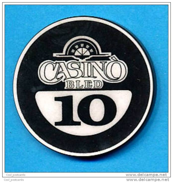 SLOVENIA, CASINO TOKEN, JETON, Casino Bled, Pre 1999, Rare 10  ATS Face Value - Casino