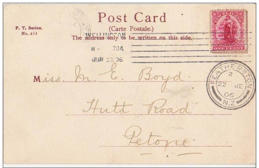 CPA FIDJI FIJI LEVUKA Panorama Timbre Stamp 1906 - Fidji