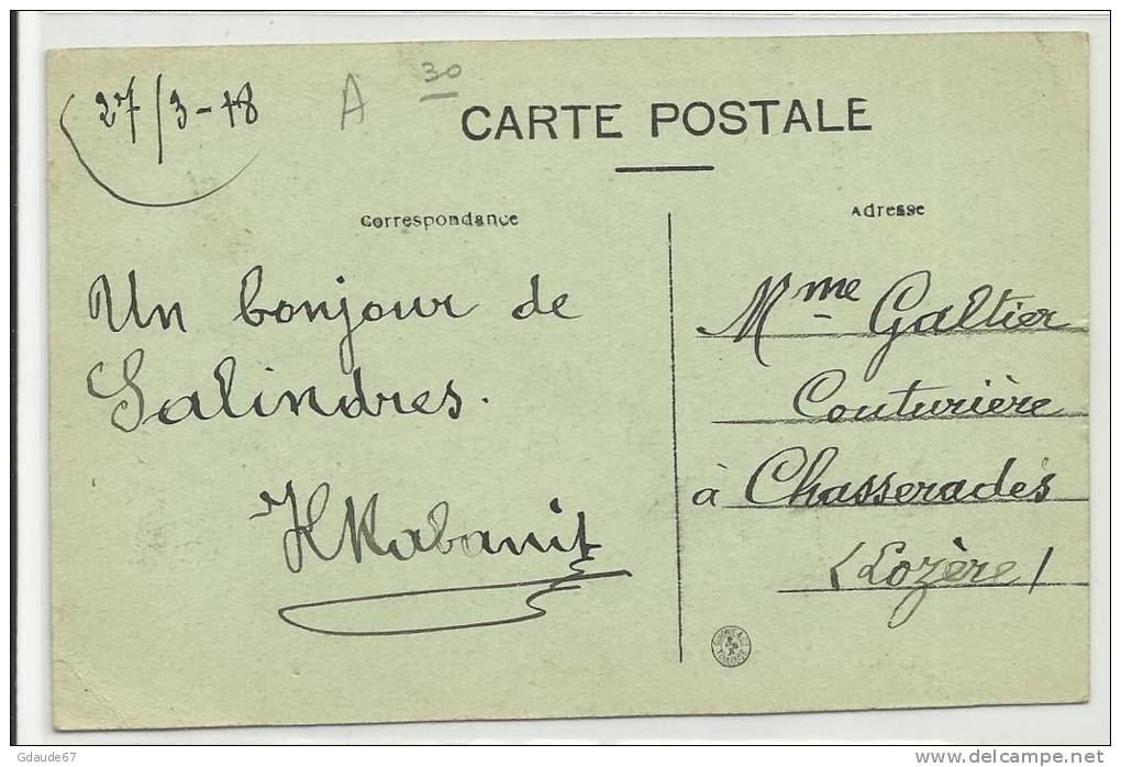 SALINDRES (GARD - 30) - CPA - VUE GENERALE DES USINES - Andere & Zonder Classificatie