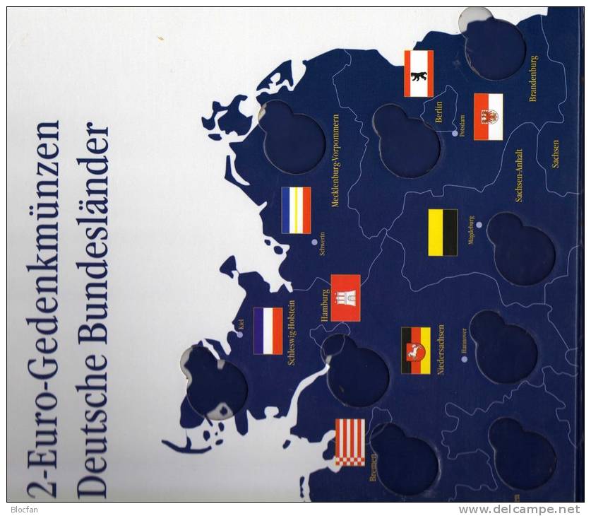 Klick-Album Für 2€-Deutschland 2006-2021 Neu 9€ Für 16x2EURO-Sondermünzen Zum Einlegen Der Verschiedenen Bundesländer-2€ - Andere & Zonder Classificatie