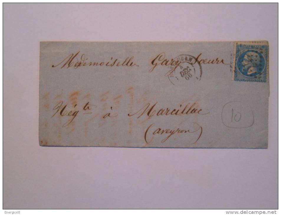 L112. Lettre De  .Montauban,voir Verso - 1862 Napoléon III.