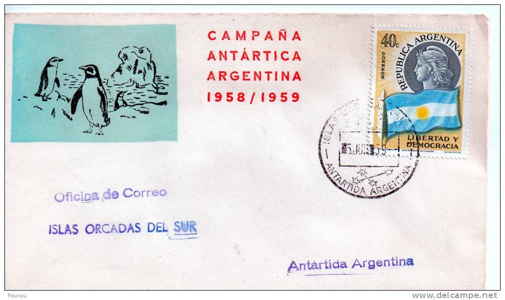 &#9733; ARGENTINA - ISLAS ORCADAS DEL SUR 1958/59 (83) - Autres & Non Classés