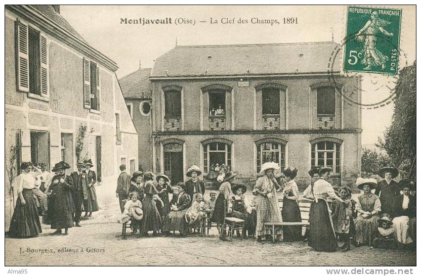 60 - MONTJAVOULT - La Clef Des Champs, 1891   - ( Très Animée) - Montjavoult