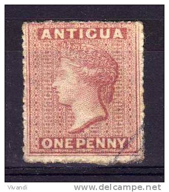 Antigua - 1864 - 1d Definitive (Small Star Watermark) - Used - 1858-1960 Kronenkolonie