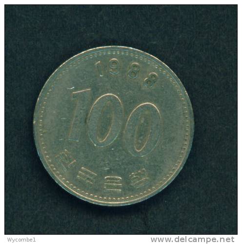 SOUTH KOREA  -  1989  100 Won  Circulated As Scan - Corea Del Sud