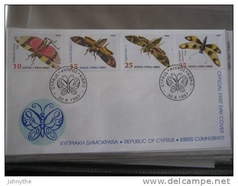 Cyprus 1997 Insects Of Cyprus FDC - Lettres & Documents