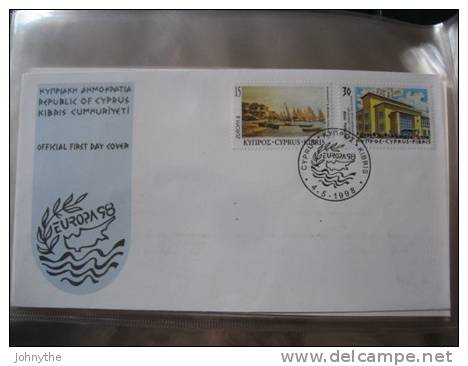 Cyprus 1998 Europa FDC - Briefe U. Dokumente