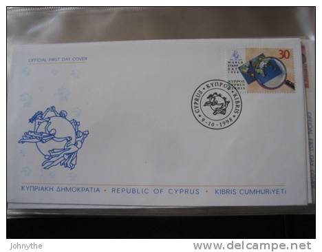 Cyprus 1998 Wolrd Postage Stamp Day FDC - Cartas