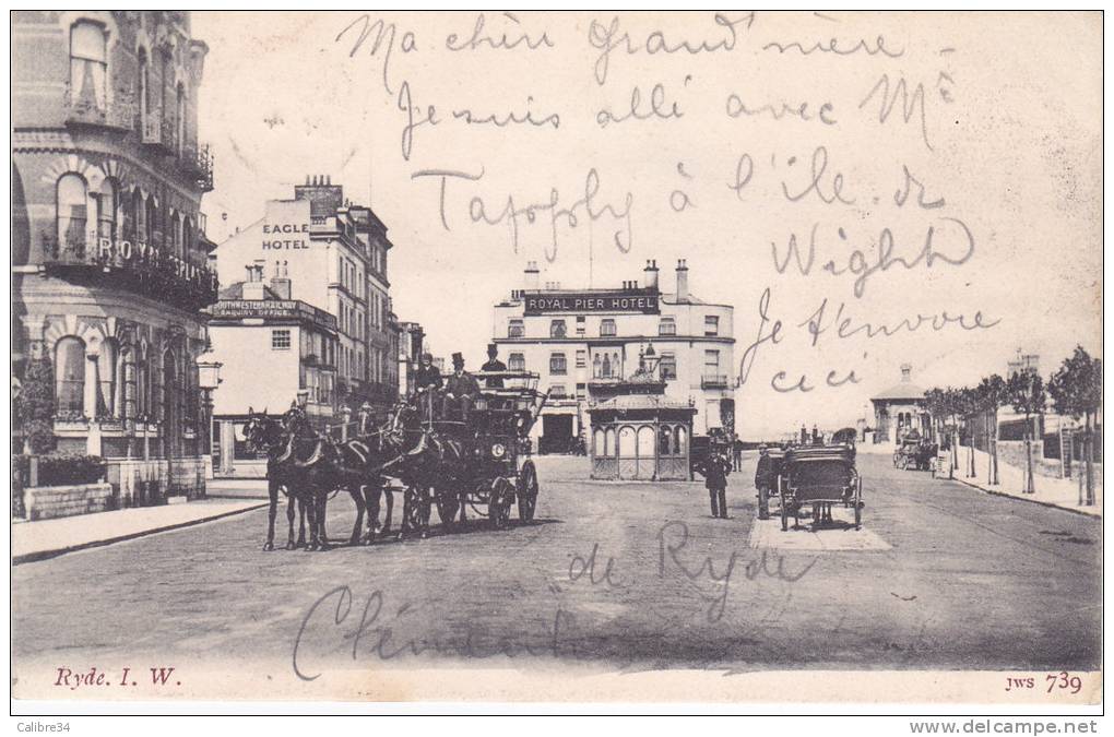 RYDE  Isle Of Wight (Eagle Hotel Visible - 1905) - Autres & Non Classés