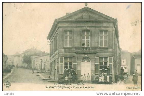 55 VAVINCOURT Ecole Et Rue Du Bar - Vavincourt