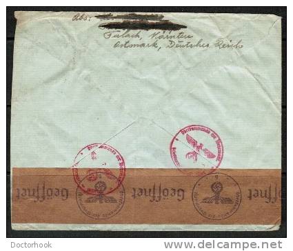 GERMANY    Scott # 425 On CENSOR Cover From To NEW YORK USA (17/8/40) - Briefe U. Dokumente