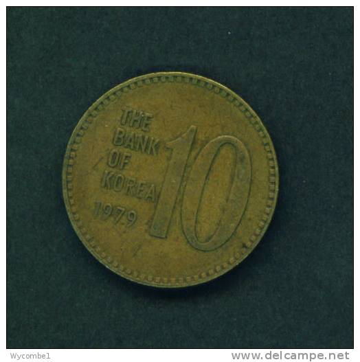 SOUTH KOREA  -  1979  10 Won  Circulated As Scan - Korea, South