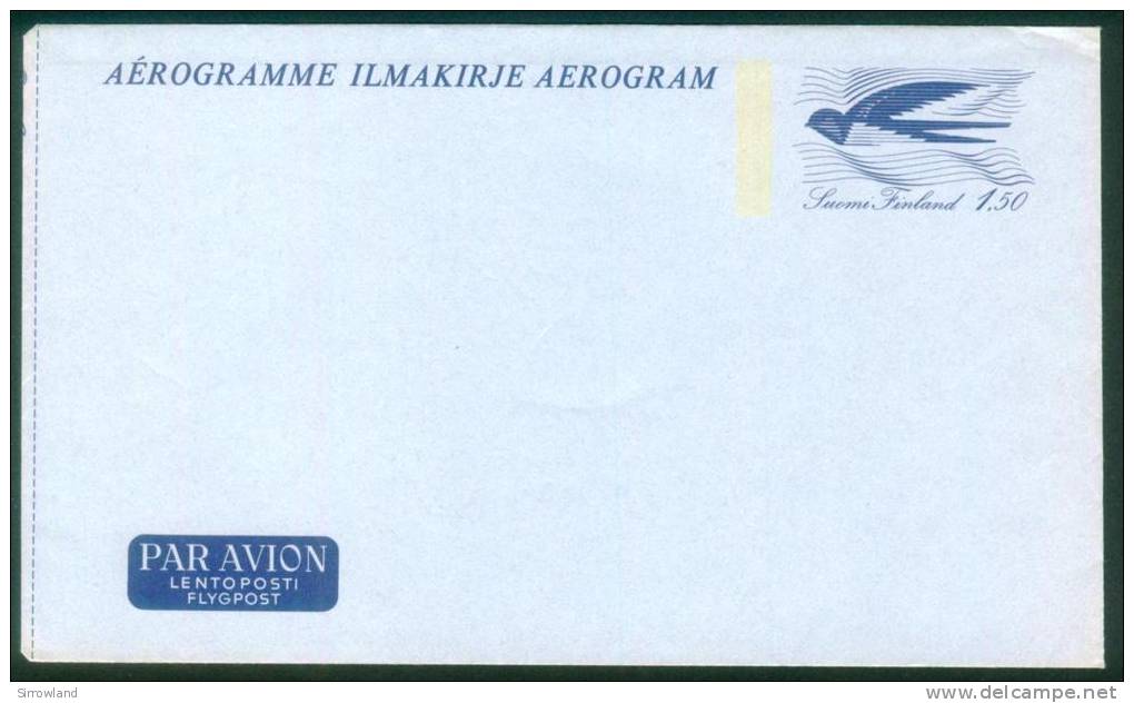 Finnland  1981  Aerogramme - Schwalbe  (1 Brief ** (MNH) Kpl. )  Mi: LF 14 (3,00 EUR) - Entiers Postaux