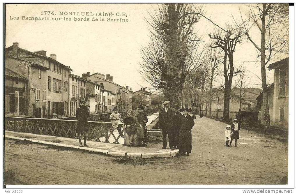 CPA  MONTLUEL, Les Remparts Sur Les Bords De La Sereine  2093 - Montluel