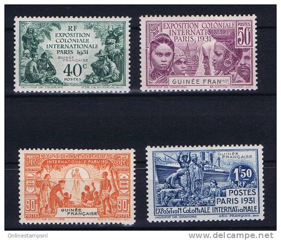 Guinée  : Yv  115 - 118 MH/*   , Maury Cat Value € 24 - Unused Stamps