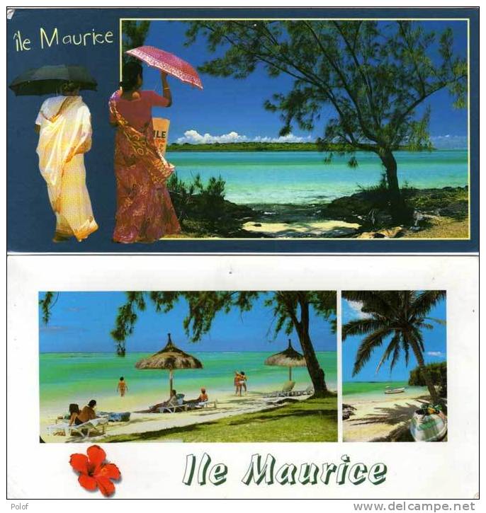 MAURICE - 2 Cartes Postales Geantes   (VP516) - Maurice