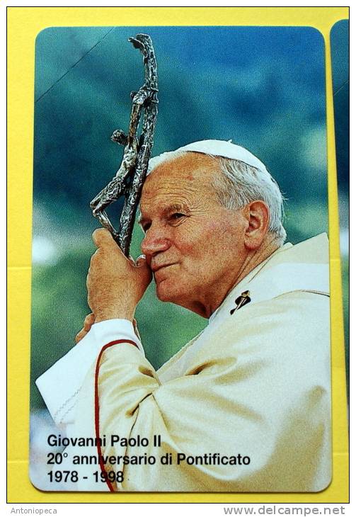 VATICANO TELEPHONE CARD 2000 POPE JEAN PAUL II  20 YEARS NEW L.5.000 - Vatican