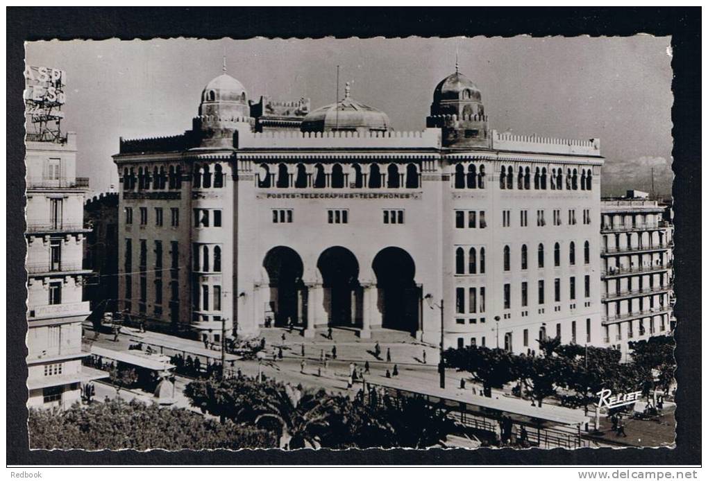 RB 906 - Early Real Photo Postcard - Alger Algiers Algeria - La Grande Poste Post Office - France Interest - Algiers