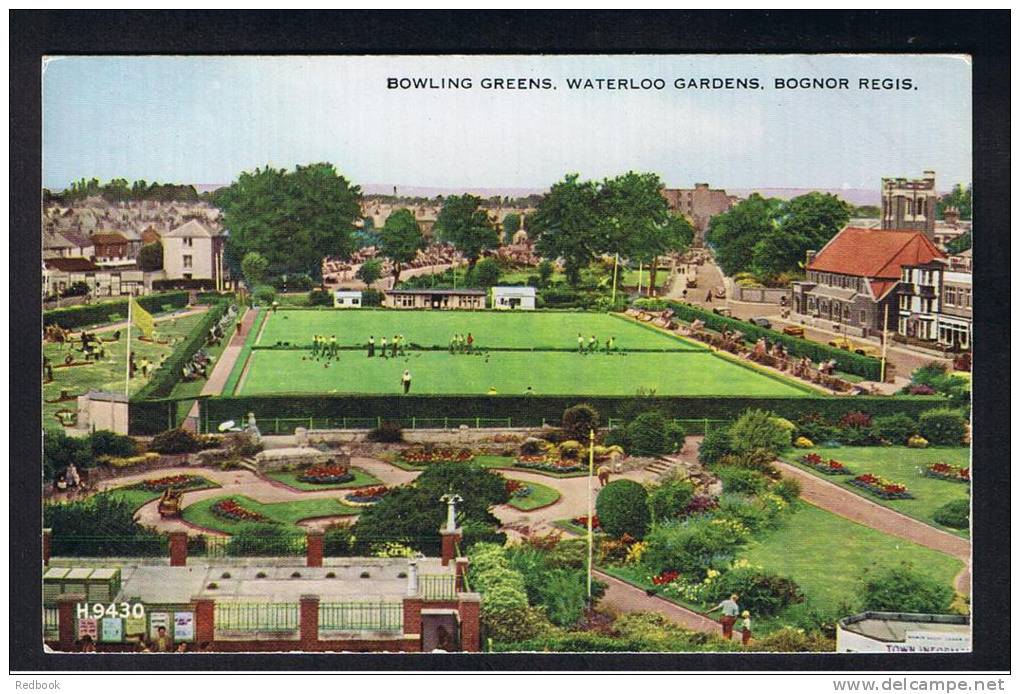 RB 906 - Early Postcard - Bowling Greens Waterloo Gardens Bognor Regis - Susses - Sport Theme - Bognor Regis