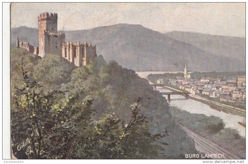 BR42256 Burg Lahneck    2  Scans - Lahnstein