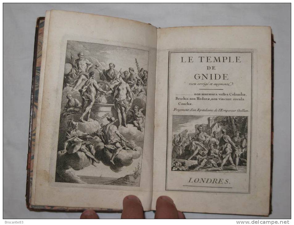 MONTESQUIEU LE TEMPLE DE GNIDE  PUBLIER A LONDRE - 1701-1800