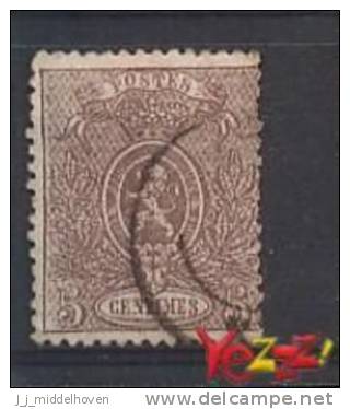 Belgie OCB Nr 25 Gebruikt/used - 1866-1867 Coat Of Arms