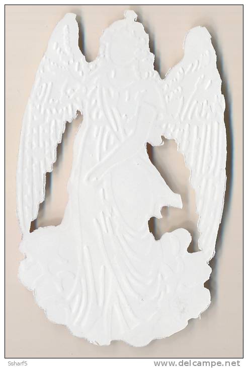 Diecut Embossed Christmas Angel C. 1900 Ange Engel - Di Natale