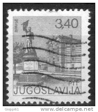 1977 Jugoslavia Turistica 3,40  Usato - Oblitérés