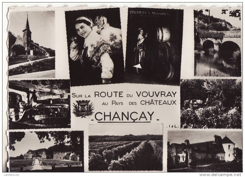 1103 Cpsm Carte Multi Vue Chançay - Autres & Non Classés