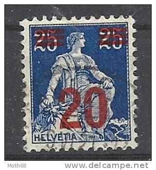 1921 Sitzende Helvetia Mit Schwert "Farbloser Fleck In Der 0"  Mit Attest KW 500 - Abarten