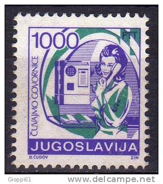 1988 Jugoslavia La Posta Telefono Pubblico  Usato - Used Stamps