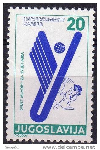 1987 Jugoslavia Beneficenza Pro Universiade '87 Usato - Used Stamps