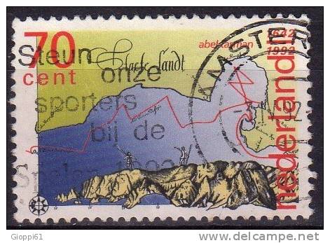 1992 Olanda 3° Cent Circumnavigazione Del Navigatore Olandese Abel Tasman - Oblitérés