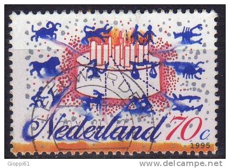 1995 Olanda Francobollo Augurale - Gebraucht