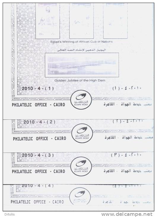 EGYPT / 2010 / 2010 OFFICIAL PLATES . - Covers & Documents