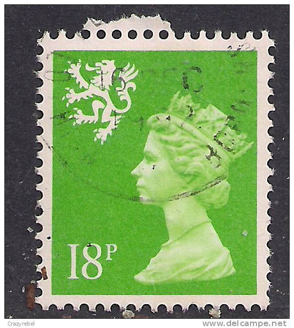 SCOTLAND GB 1991 18p BRIGHT GREEN USED MACHIN STAMP SG S60..( G682 ) - Scotland