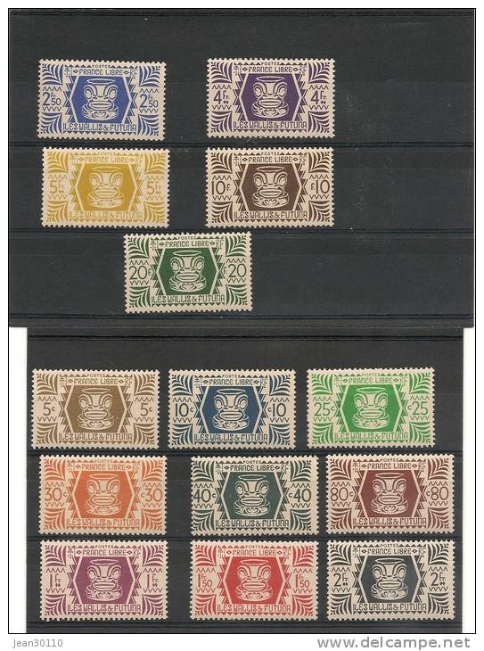 WALLIS ET FUTUNA  Timbres * N°133 à 146 - Neufs