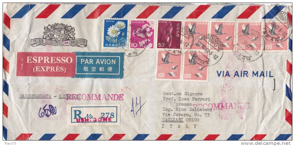 GIAPPONE  /  ITALIA  -  Cover _ Lettera - Airmail