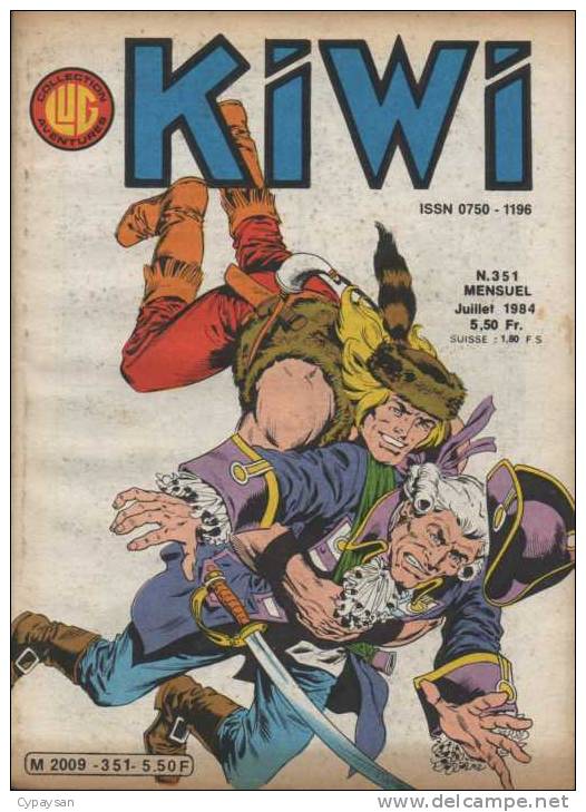 KIWI N° 351 BE LUG 07-1984 - Kiwi