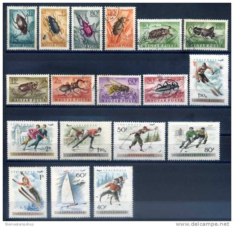 HUNGARY - 1955/64 AIR - V6487 - Unused Stamps