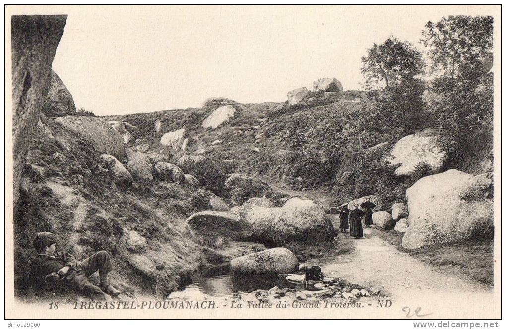 CPA - 18 - TREGASTEL-PLOUMANACH - La Vallée Du Grand Troïerou - ND - Trégastel